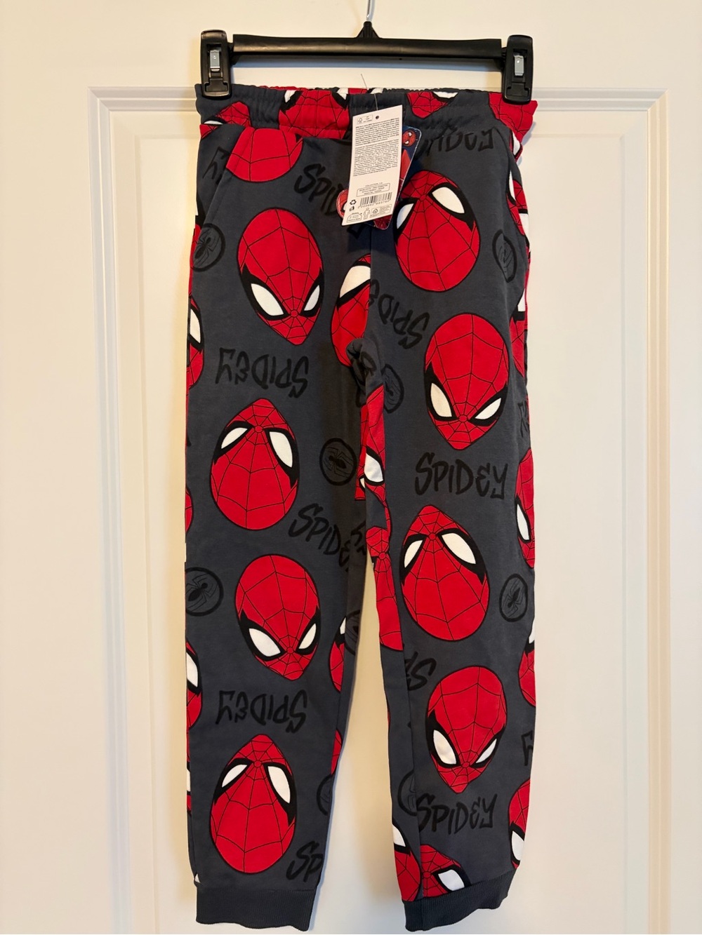 Marvel Spidey Pajama Jogger Pants Boys Size 8-9 Years NWT Spider-Man